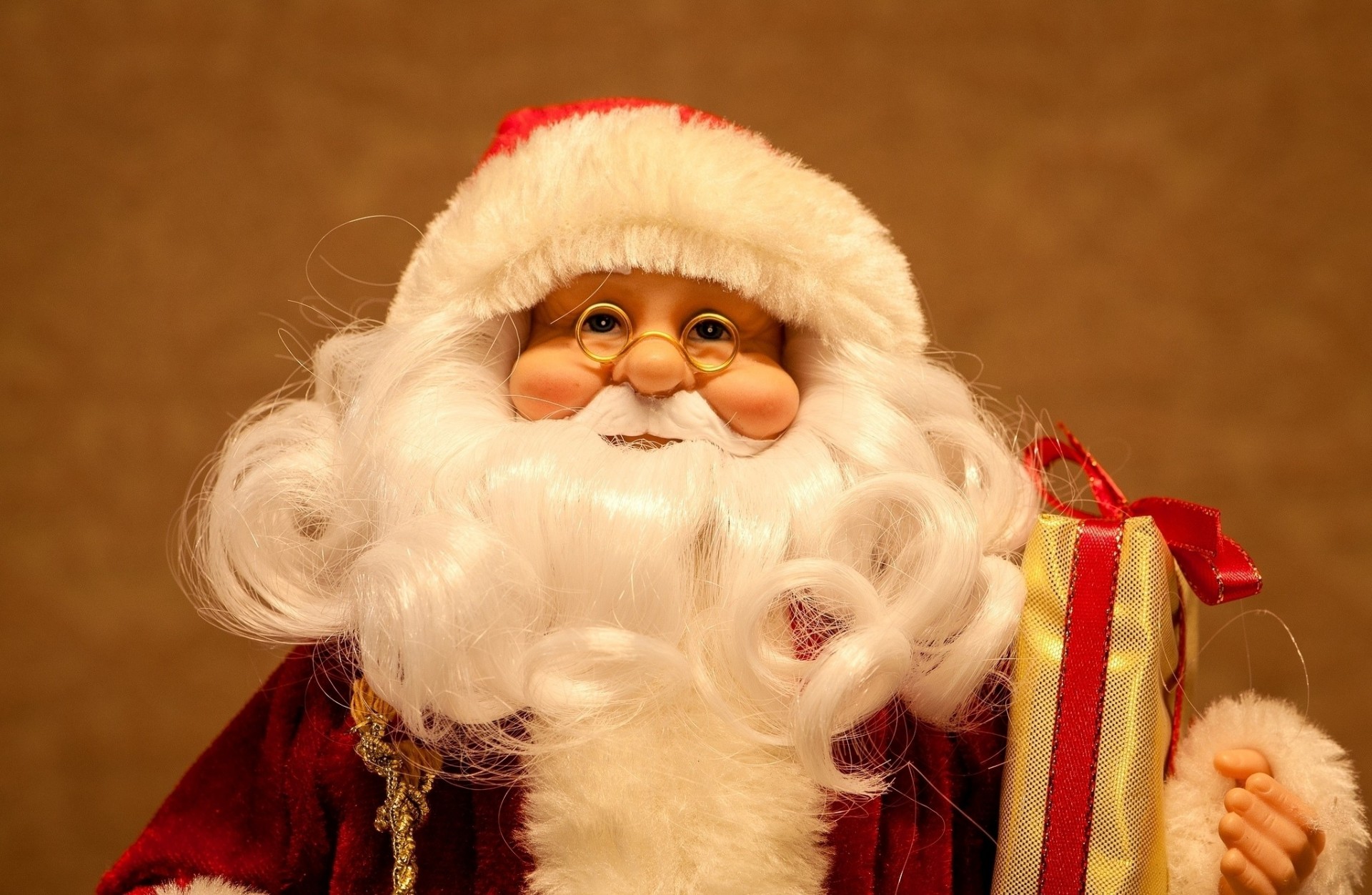 papá noel año nuevo muñeca gafas de sol barba vacaciones