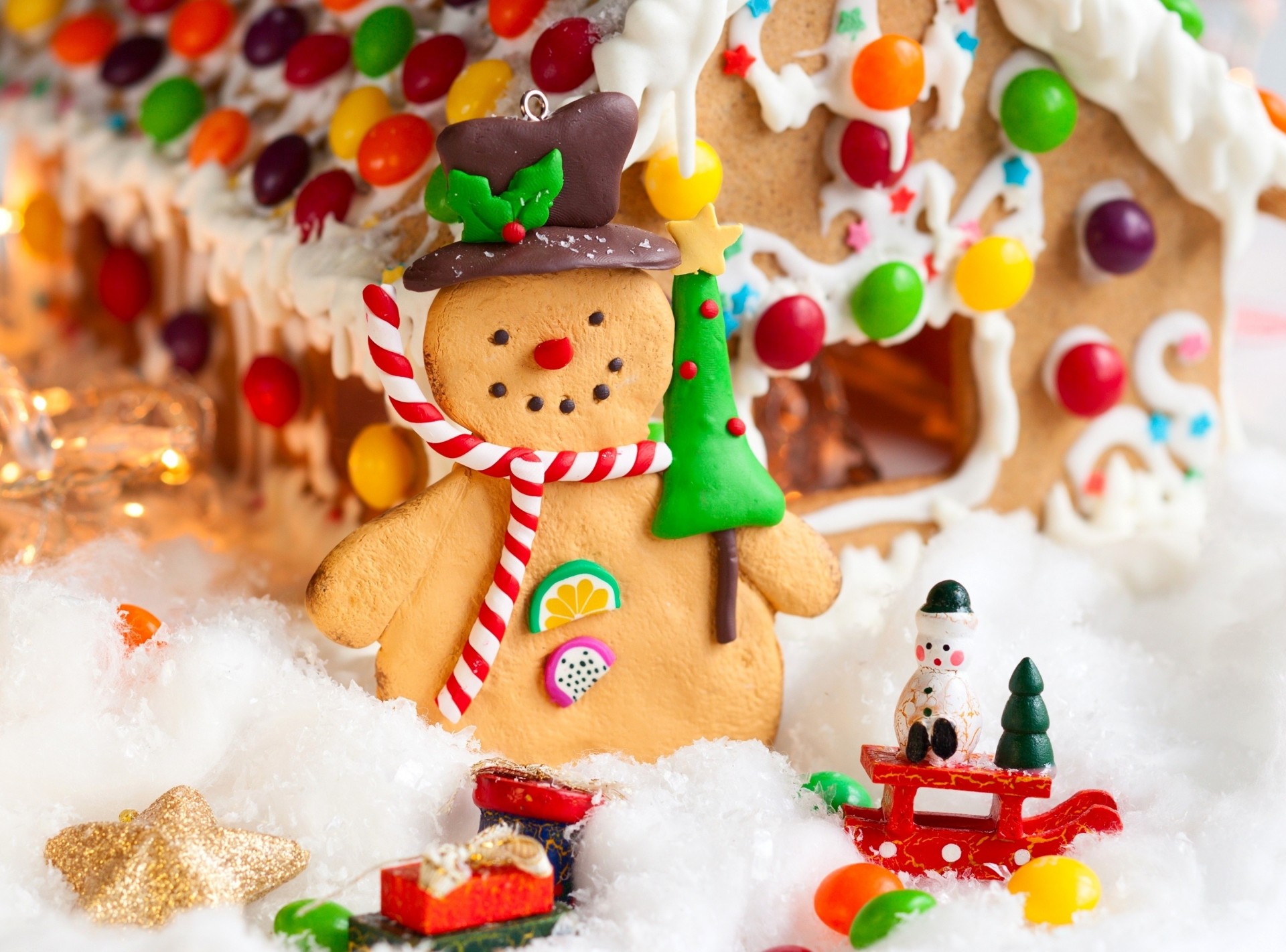 lebkuchen schneemann spielzeug lebkuchenhaus