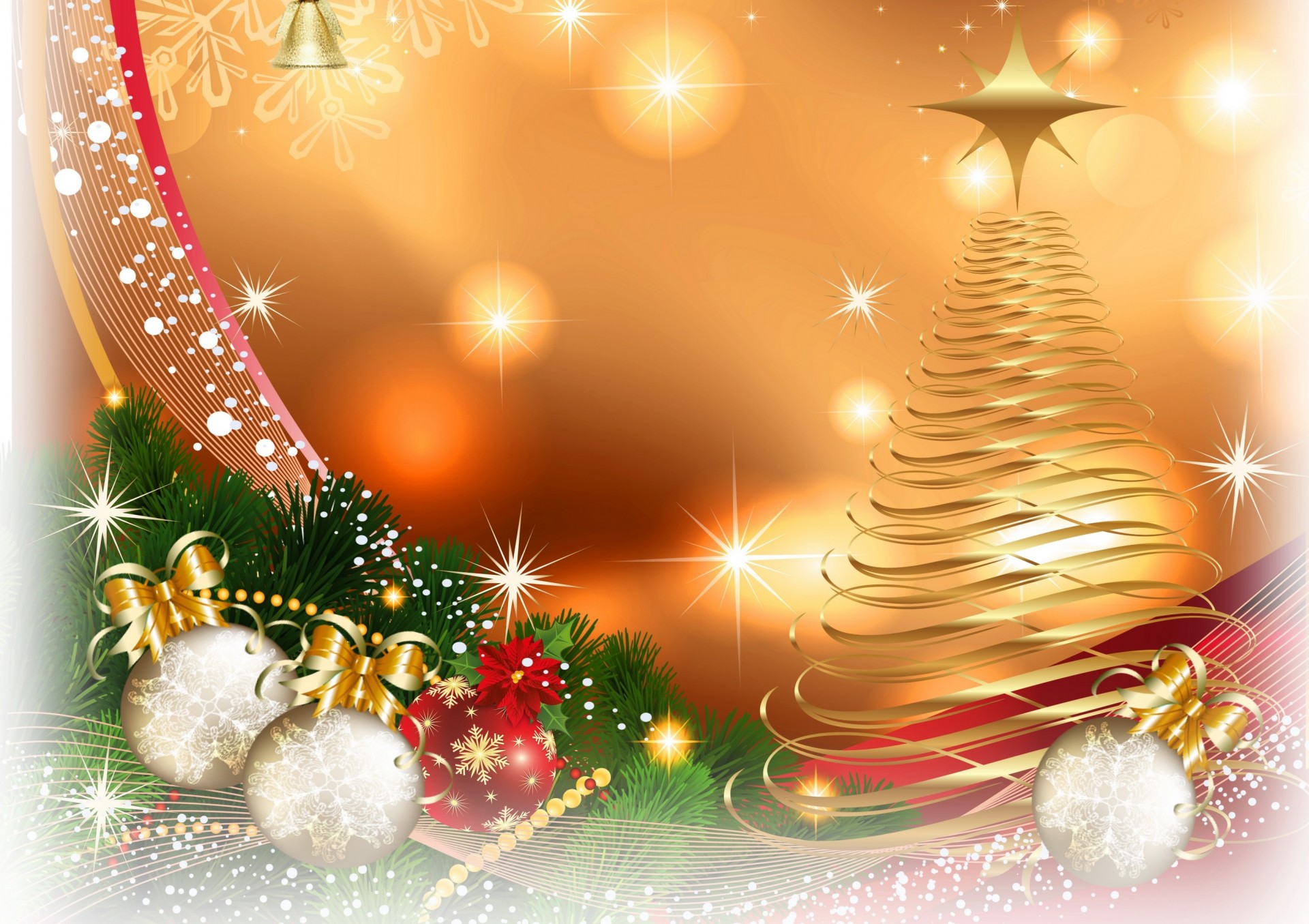 christmas tree balls new year wallpaper picture