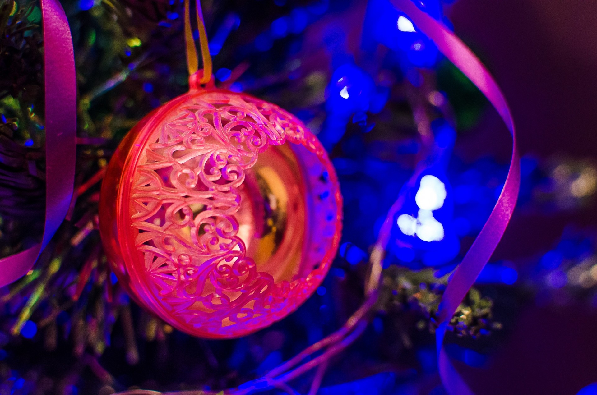 lichter bokeh ballon neujahr weihnachtsbaum