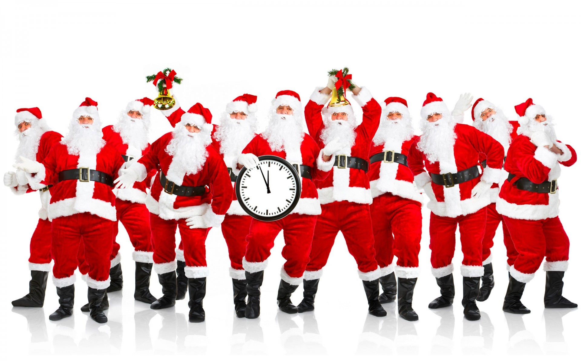 anta white background santas new year