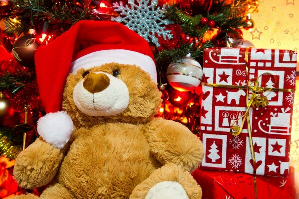 New Year teddy Bear toy