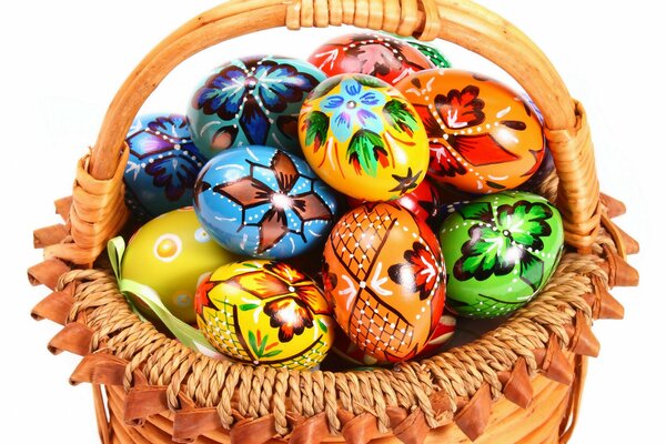 Hand-painted Easter eggs