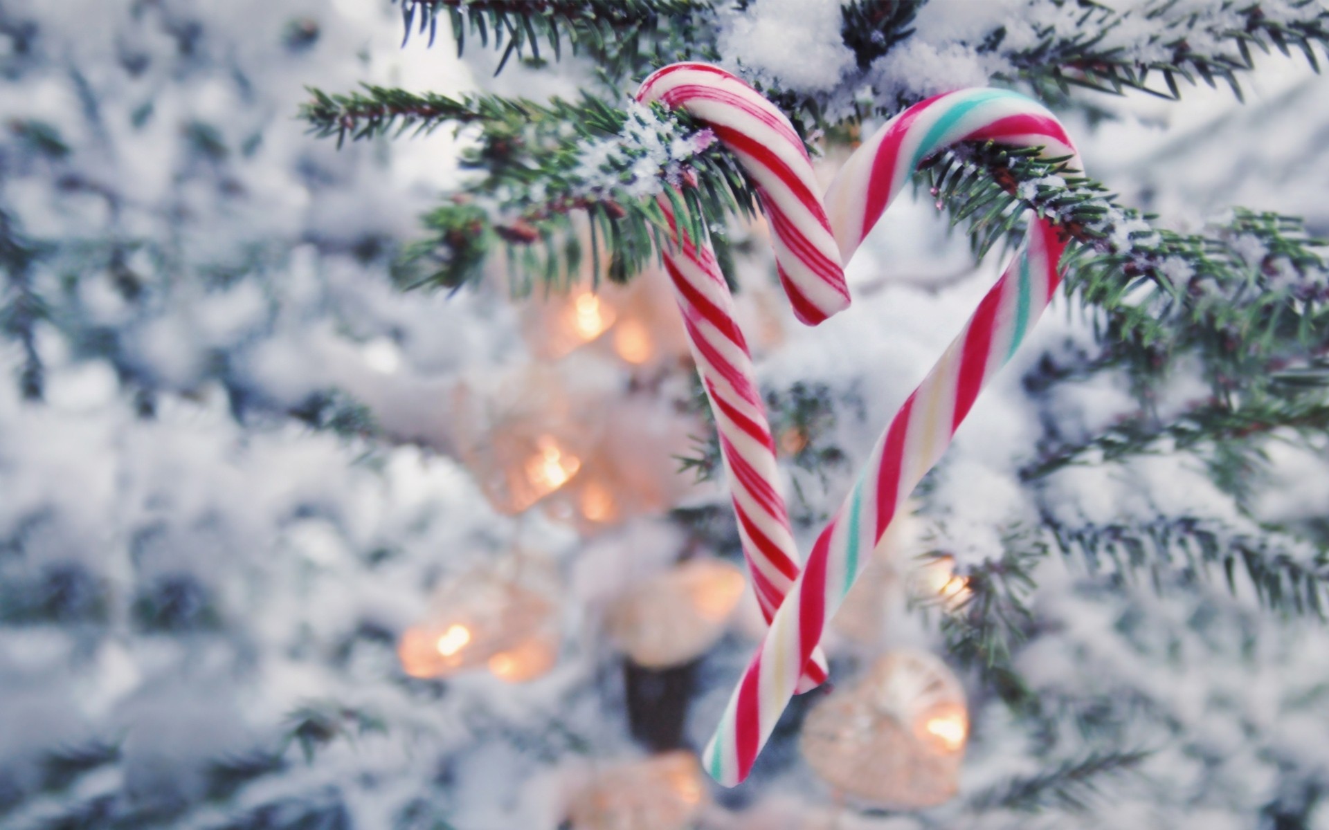 christmas tree garland snow candie