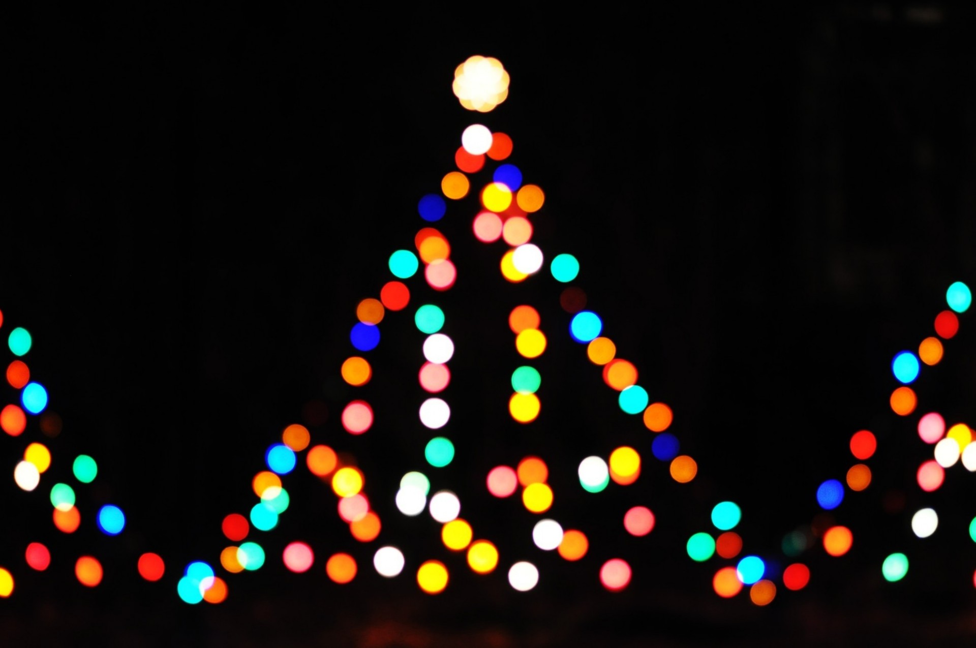 árbol bokeh navidad año nuevo presente