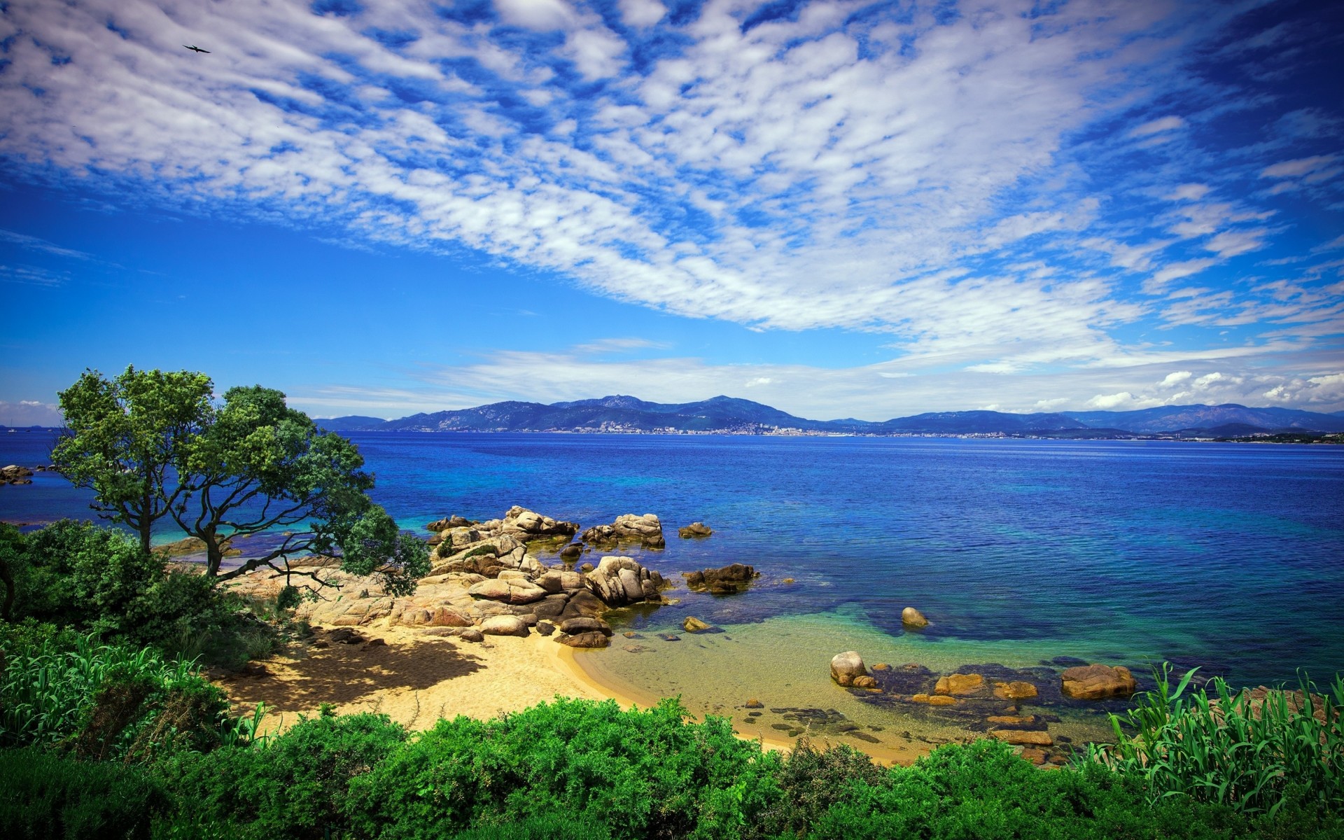 tropicale spiaggia paesaggio natura costa costa mare rocce mediterraneo rocce