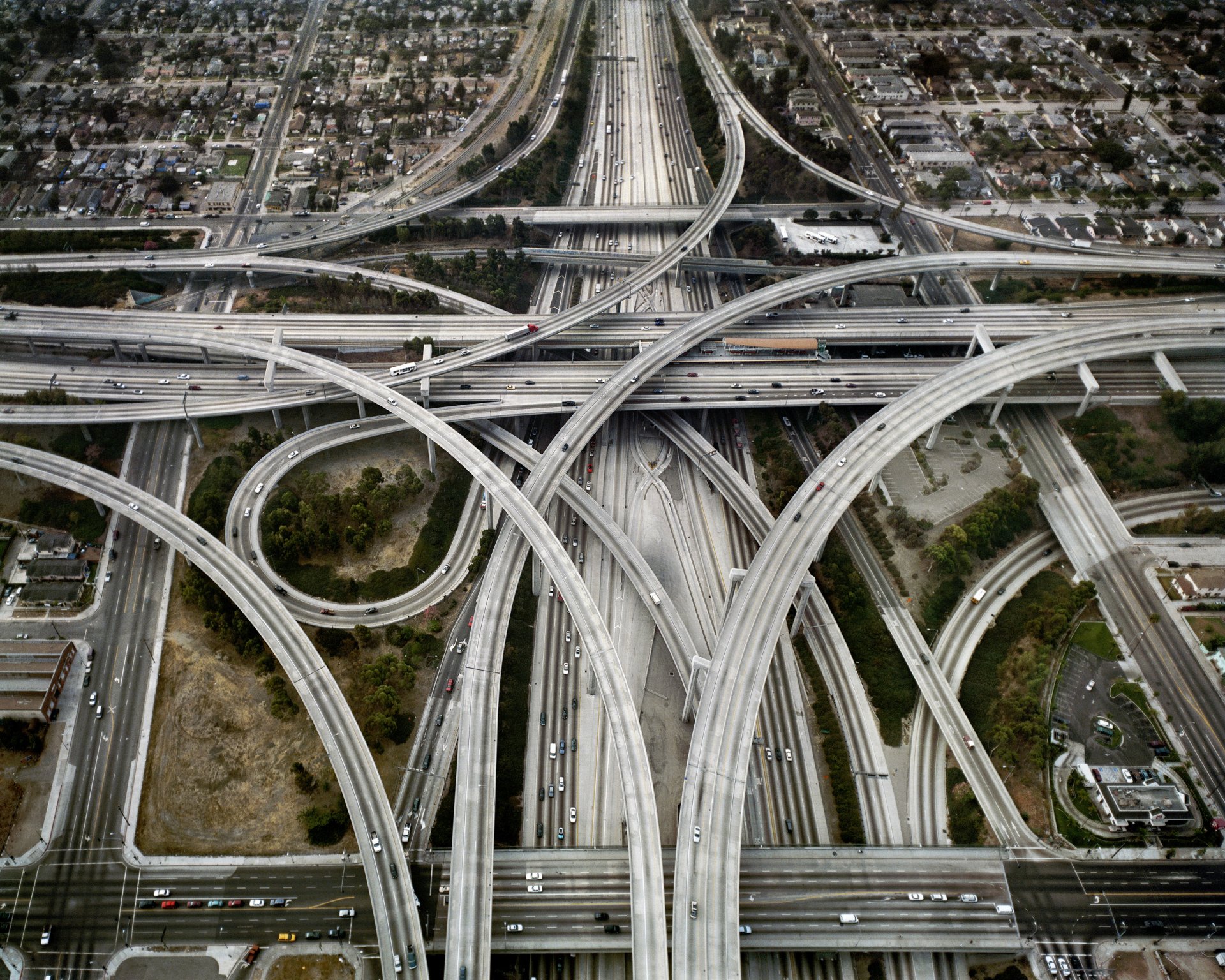 los angeles ponte strada macchine città america stati uniti bivio bivio ponti strade percorsi interscambio interscambi loop loop arteria urbana arterie urbane nodo nodi