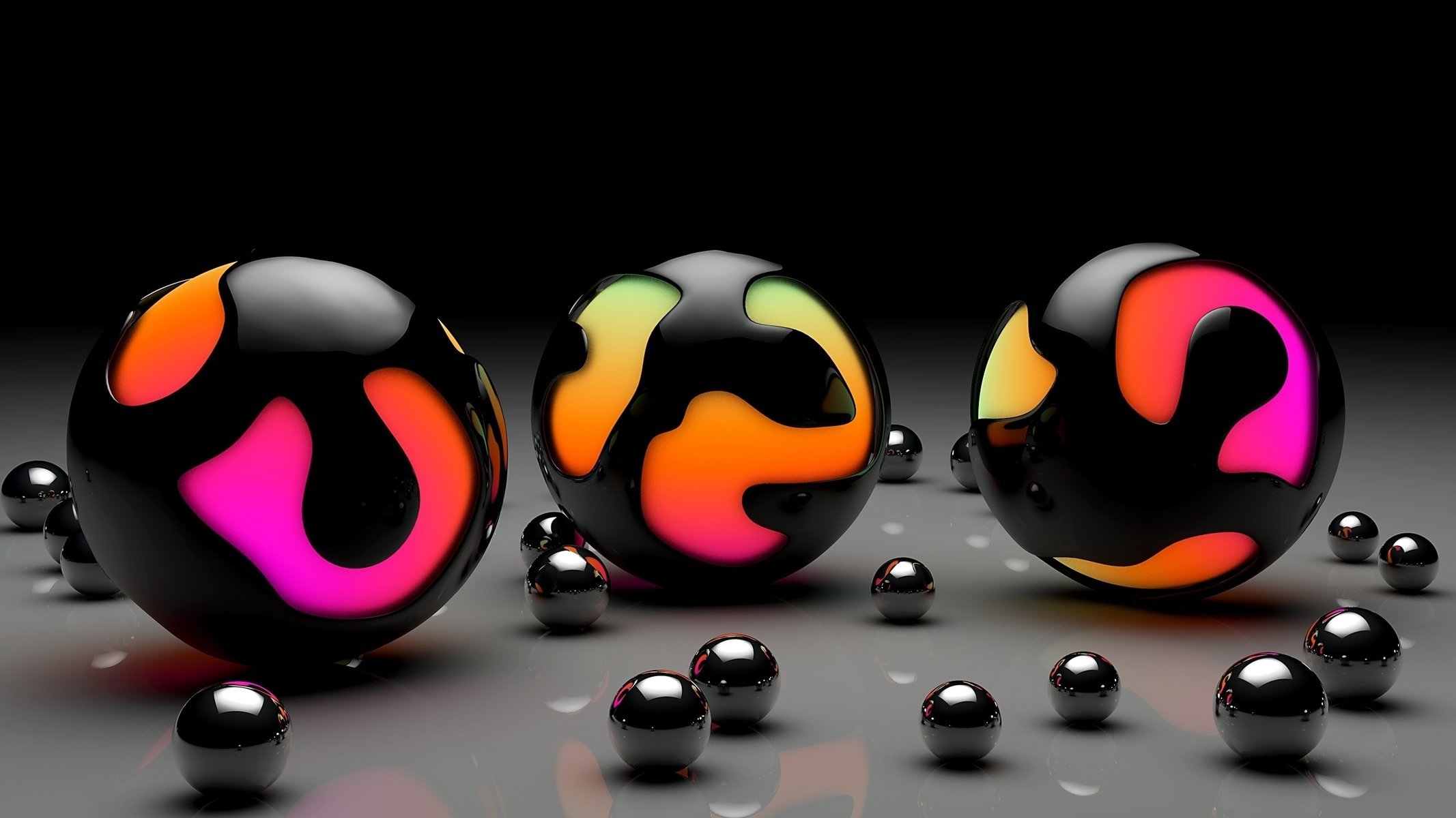 glossy balls sphere color surface ball art