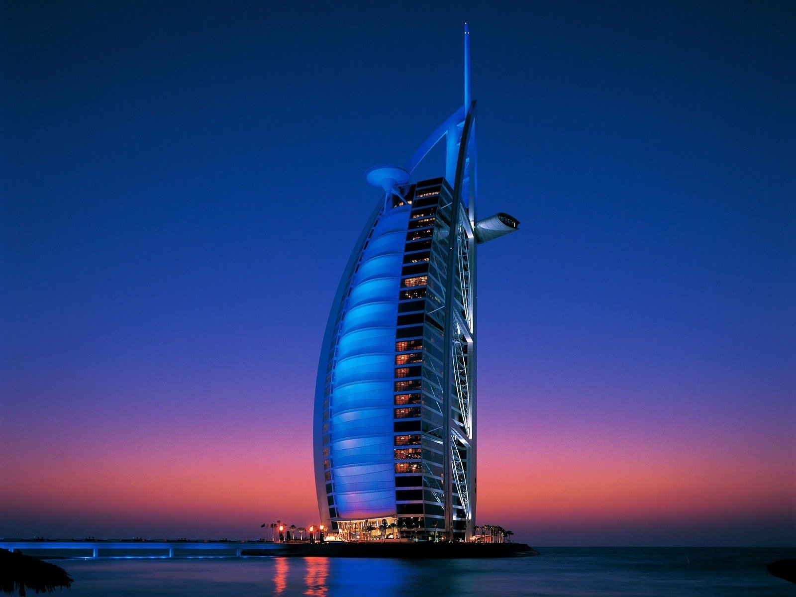 burj al arab burj al arab dubai uae twilight