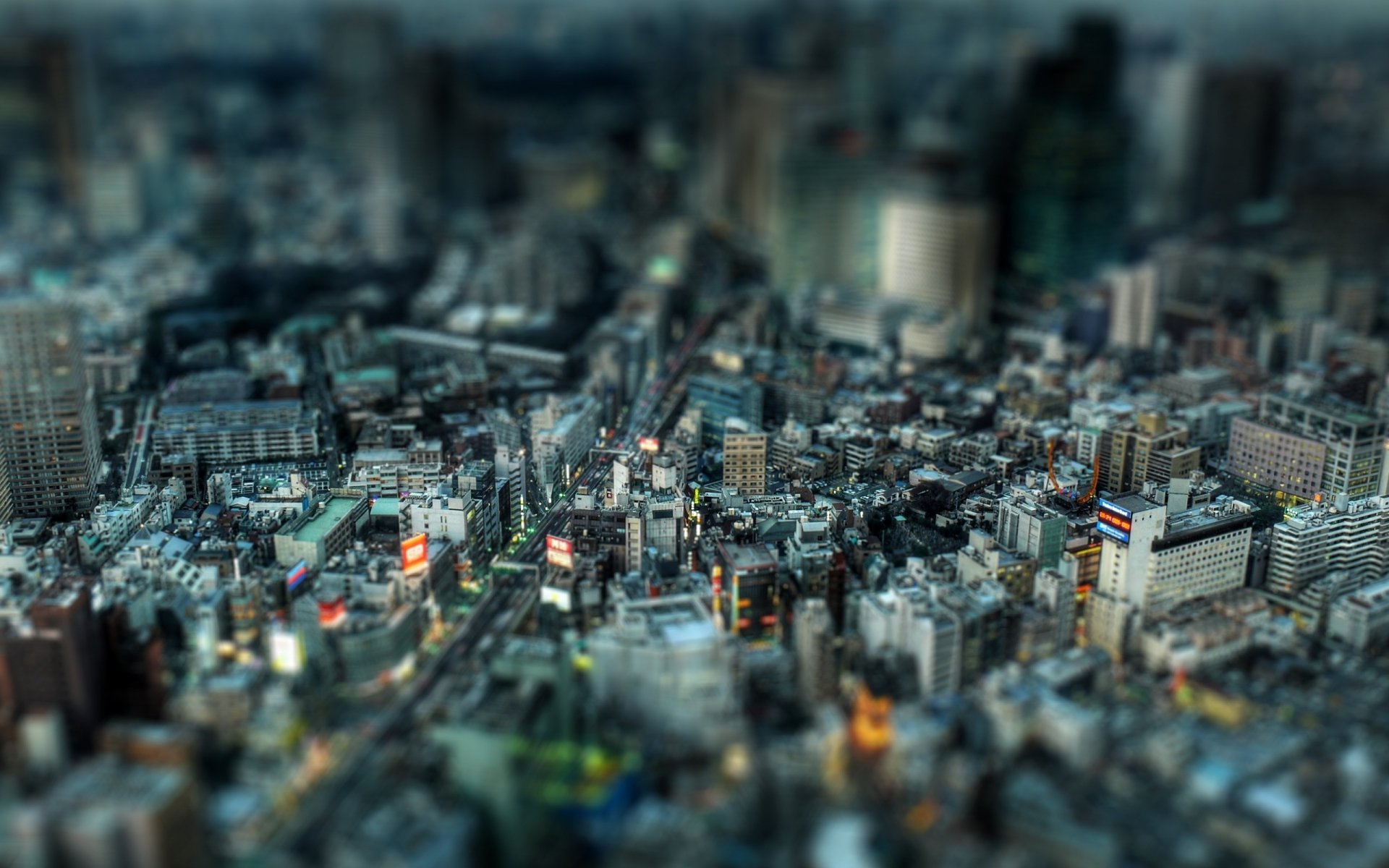 town street house metropolis buildings tilt-shift