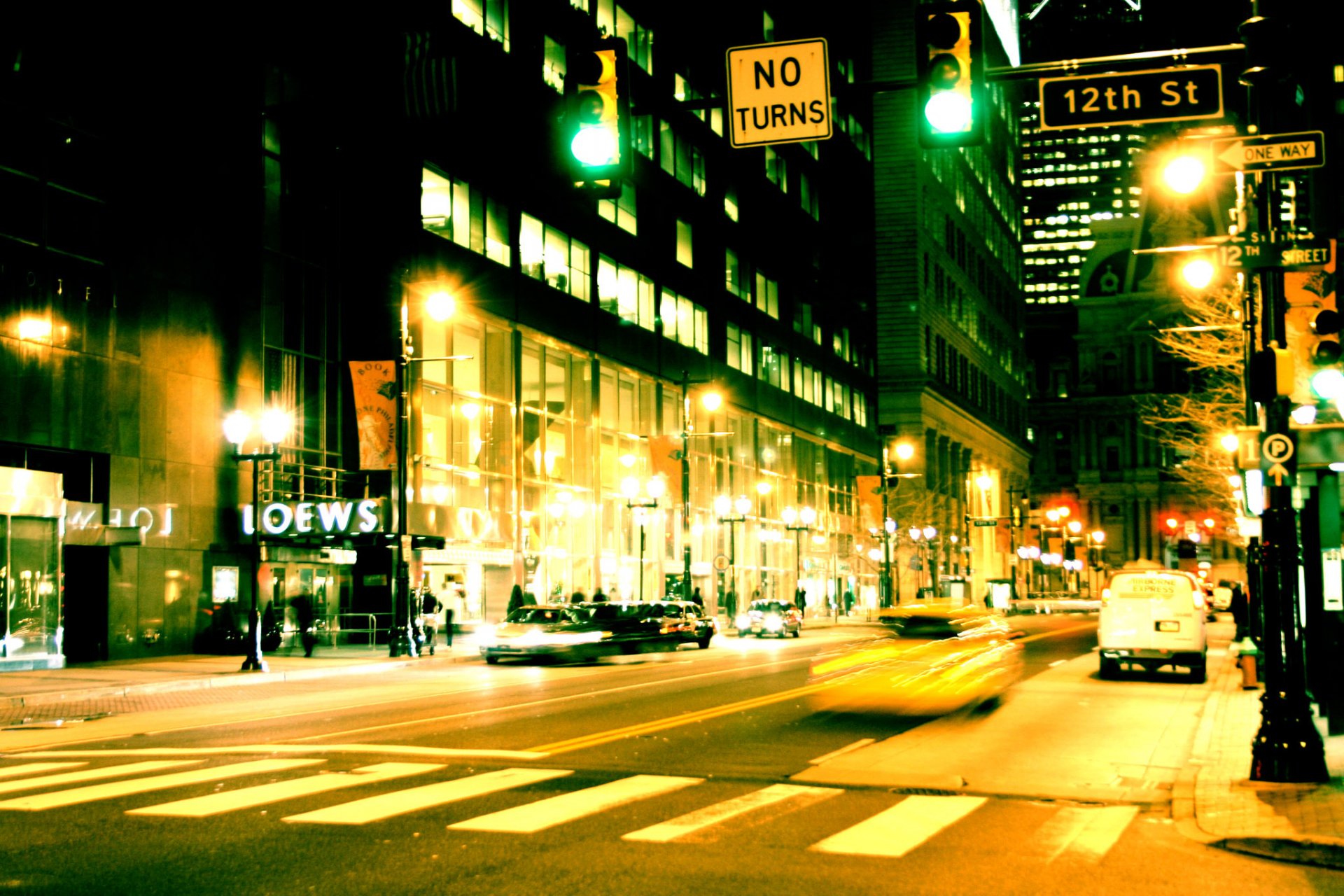 großstadt nacht straße