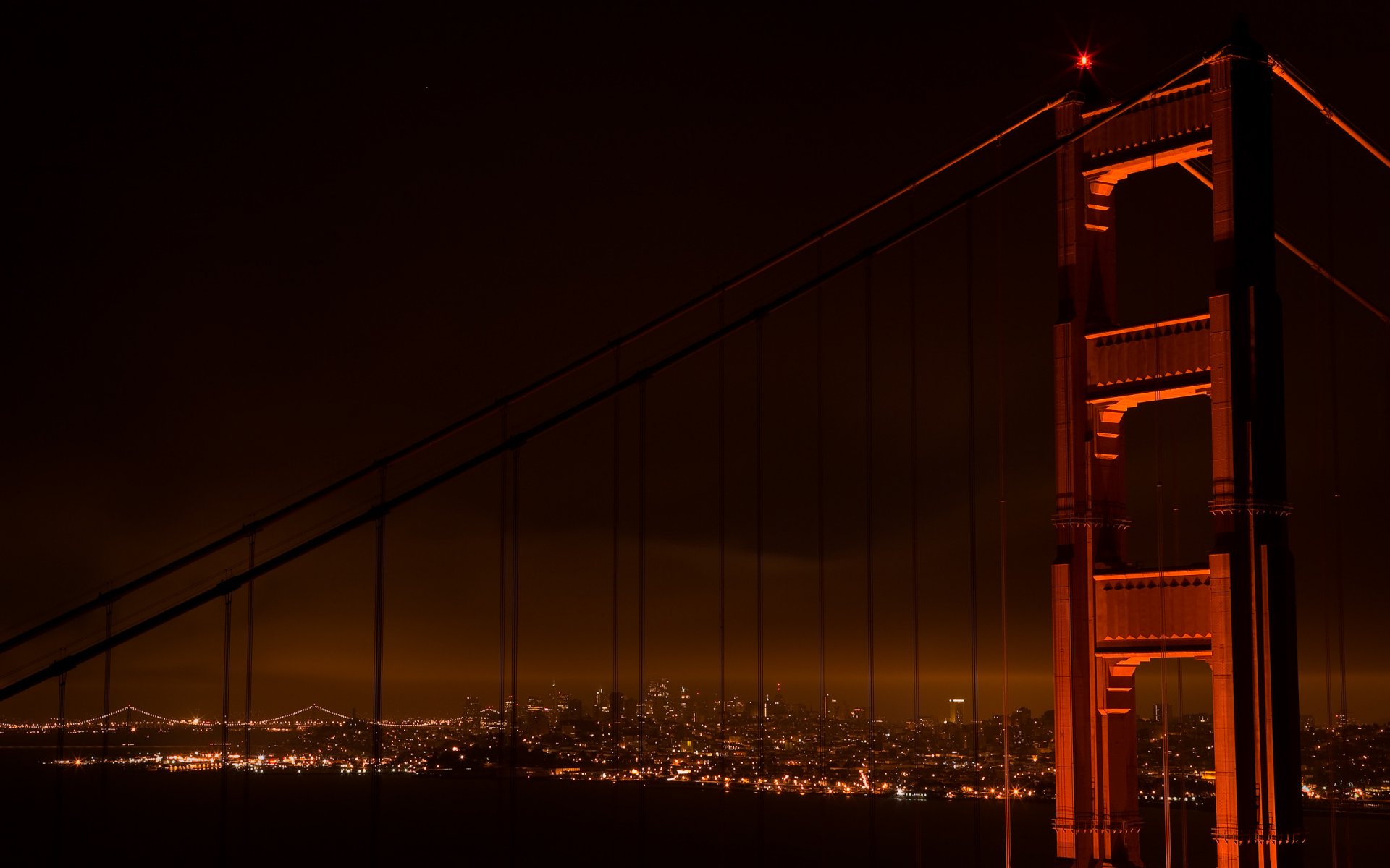 ciudades lugares puentes noche américa vista