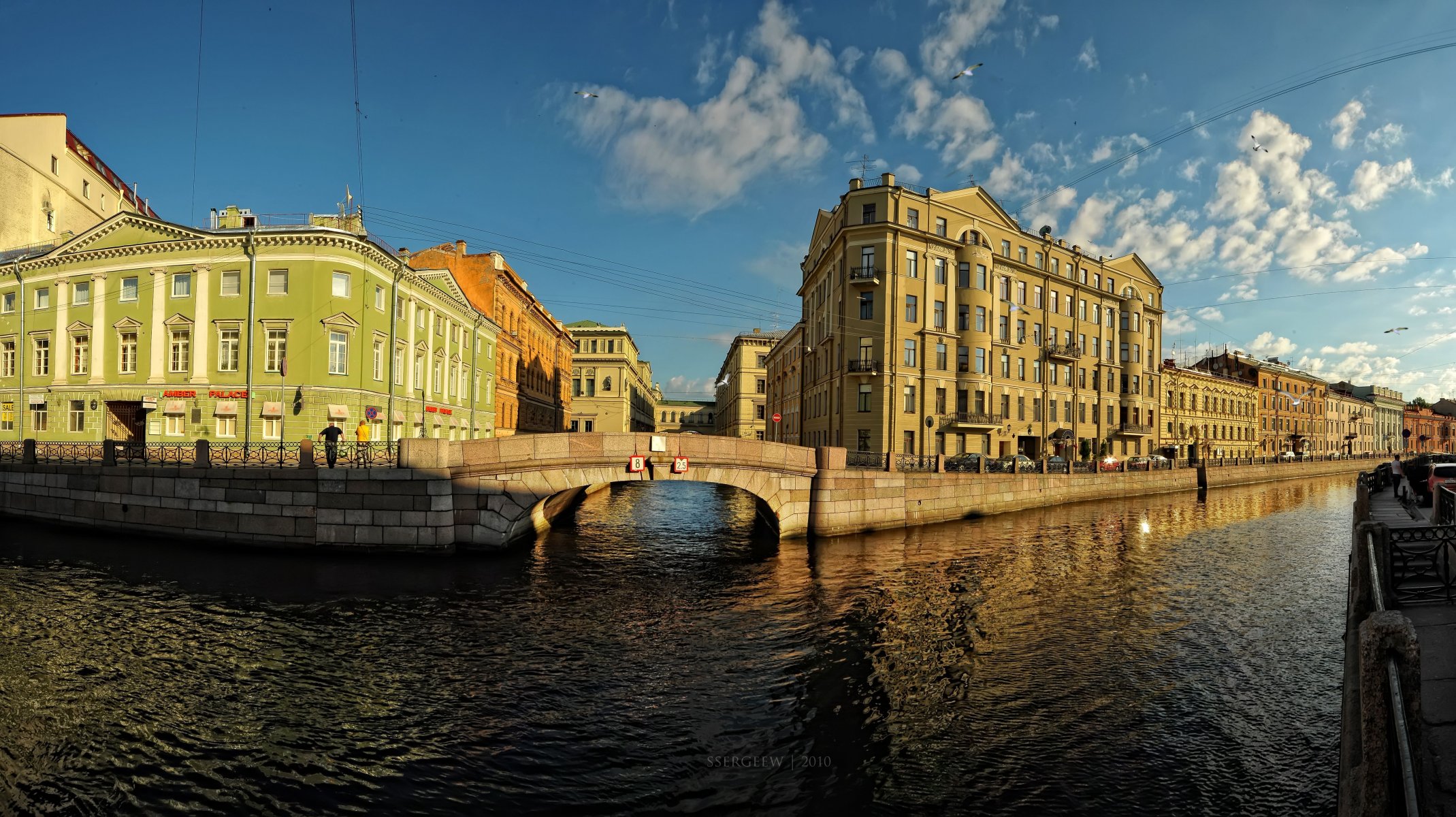 t. petersburg serg-sergeew embankment bridge building