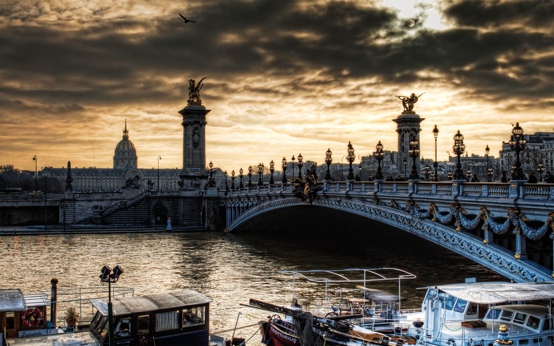 francia parigi ponte alexandre 3 ponte d alexandre architettura fiume senna