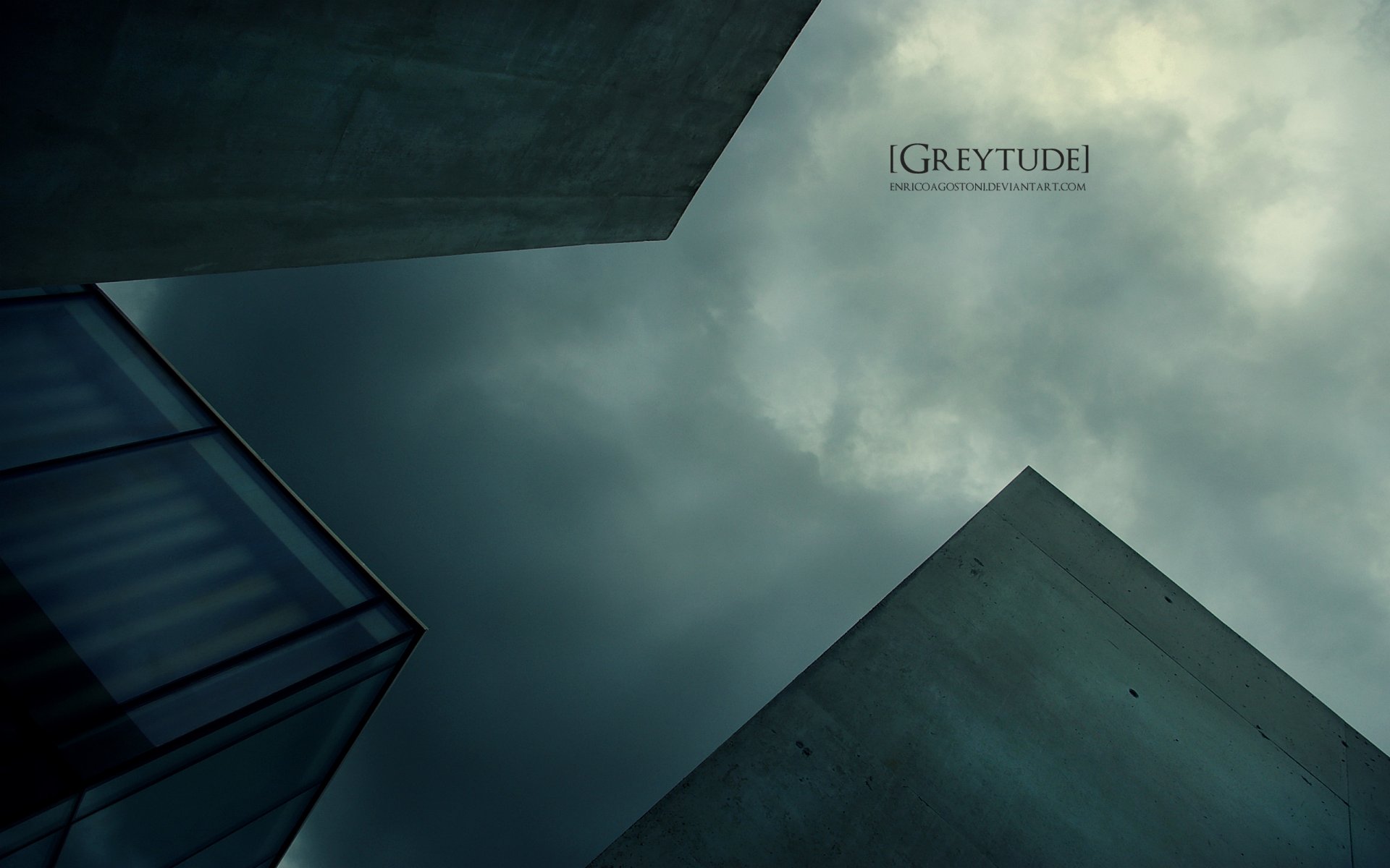 grayness town sky