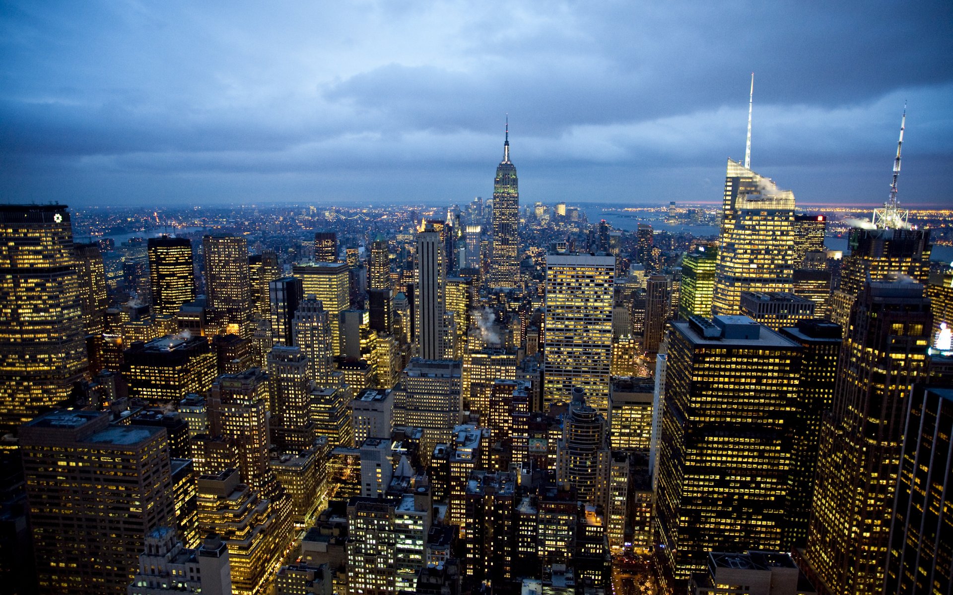 ciudades américa hogar noche luces carreteras rockefeller center nueva york ventanas luz