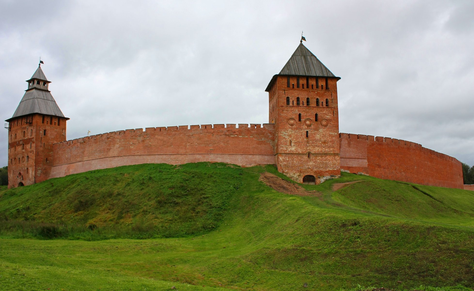 russia velikij novgorod città città antica cremlino detinets torre sfondi