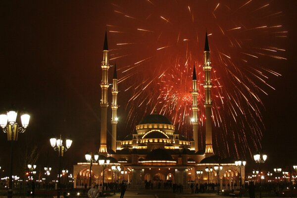 Saluto festivo a Grozny