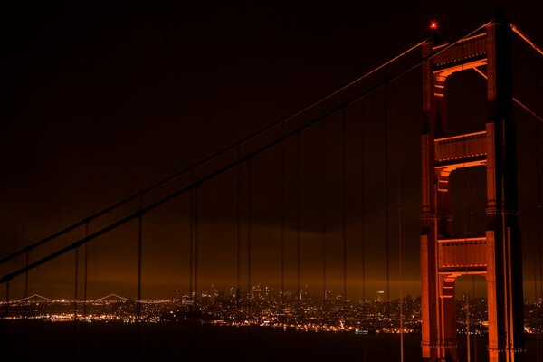 Black and red aesthetics of the night metropolis