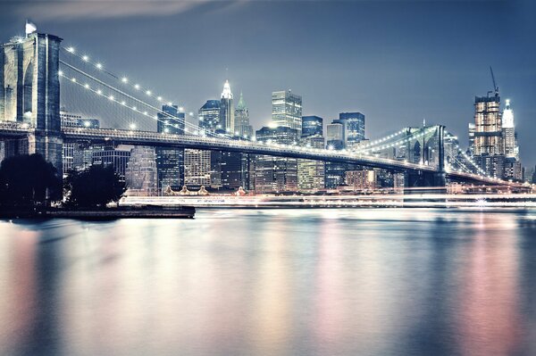 Pont de Brooklyn dans le style fantastique