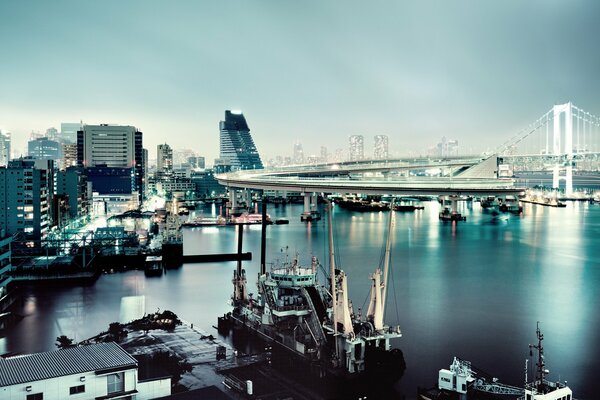 Rainbow Bridge in Japan