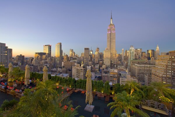 Vista panorámica del parque de Manhattan