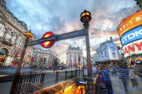 Londoner Stadtlandschaft Hintergrund