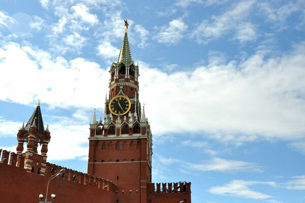 The Kremlin against the blue sky