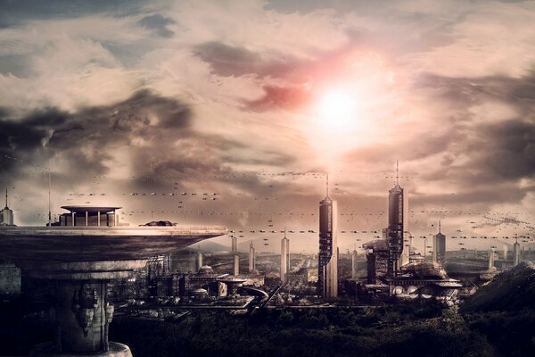 The City of the future in the apocalypse