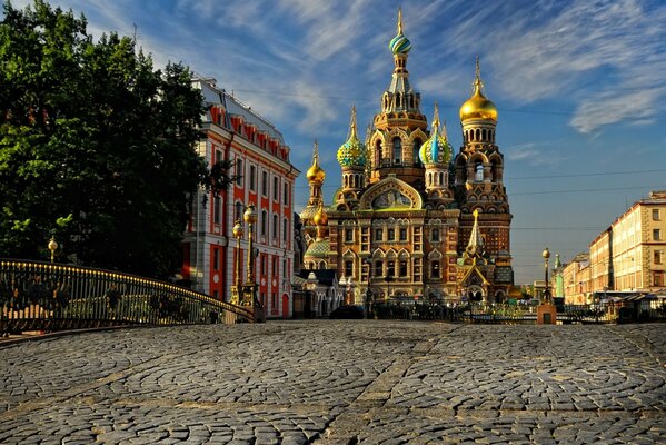 Church in St. Petersburg during the day