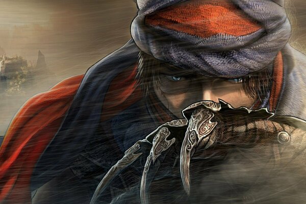 The game prince of persia the view of the main character