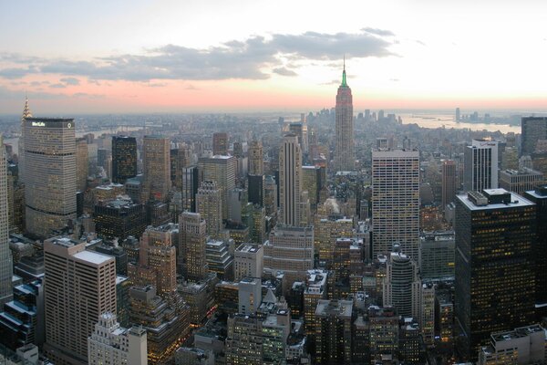 Manhattan, zdjęcie z lotu ptaka