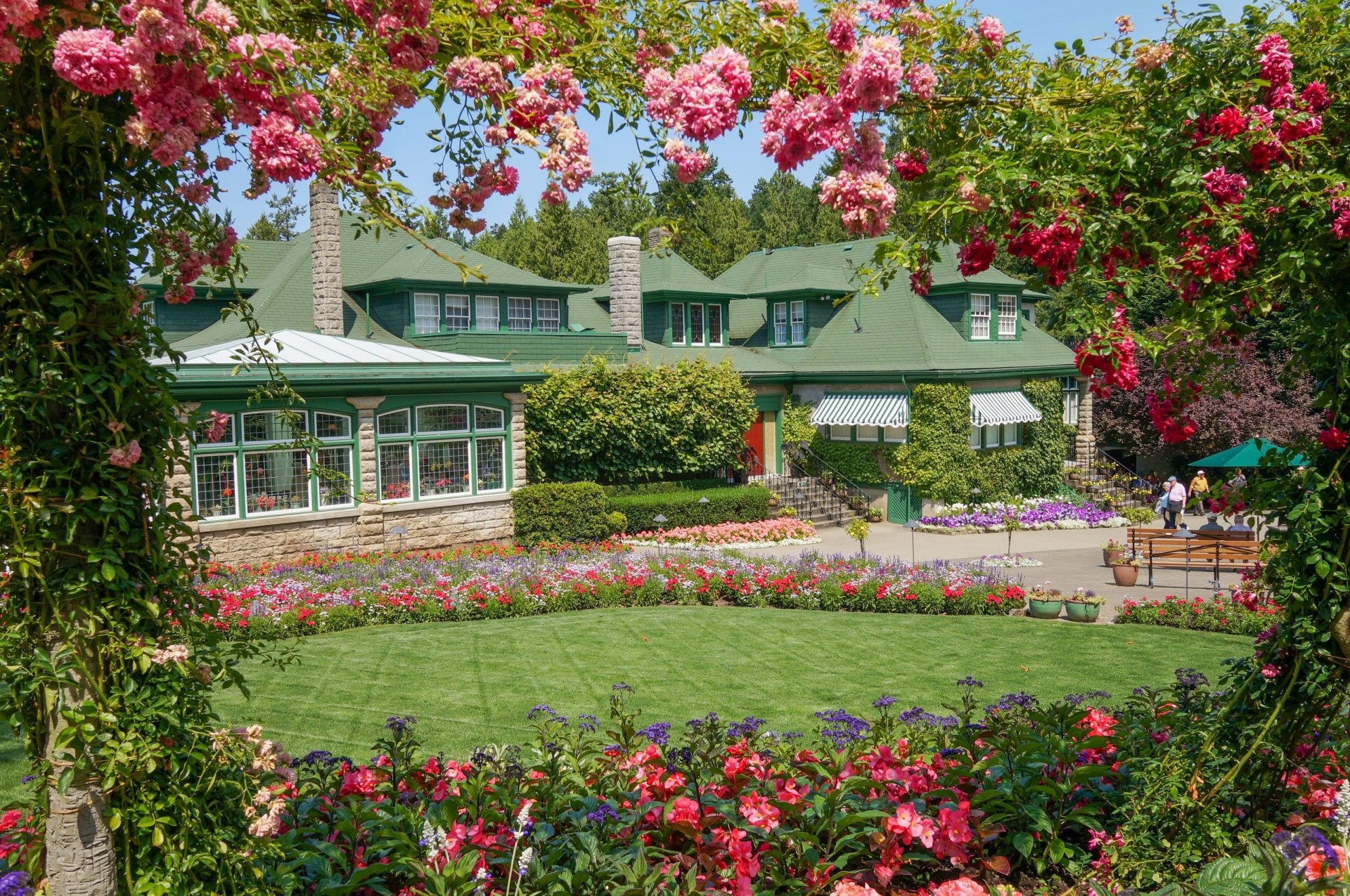 flower canada building turf british columbia supplies butchart gardens italian garden