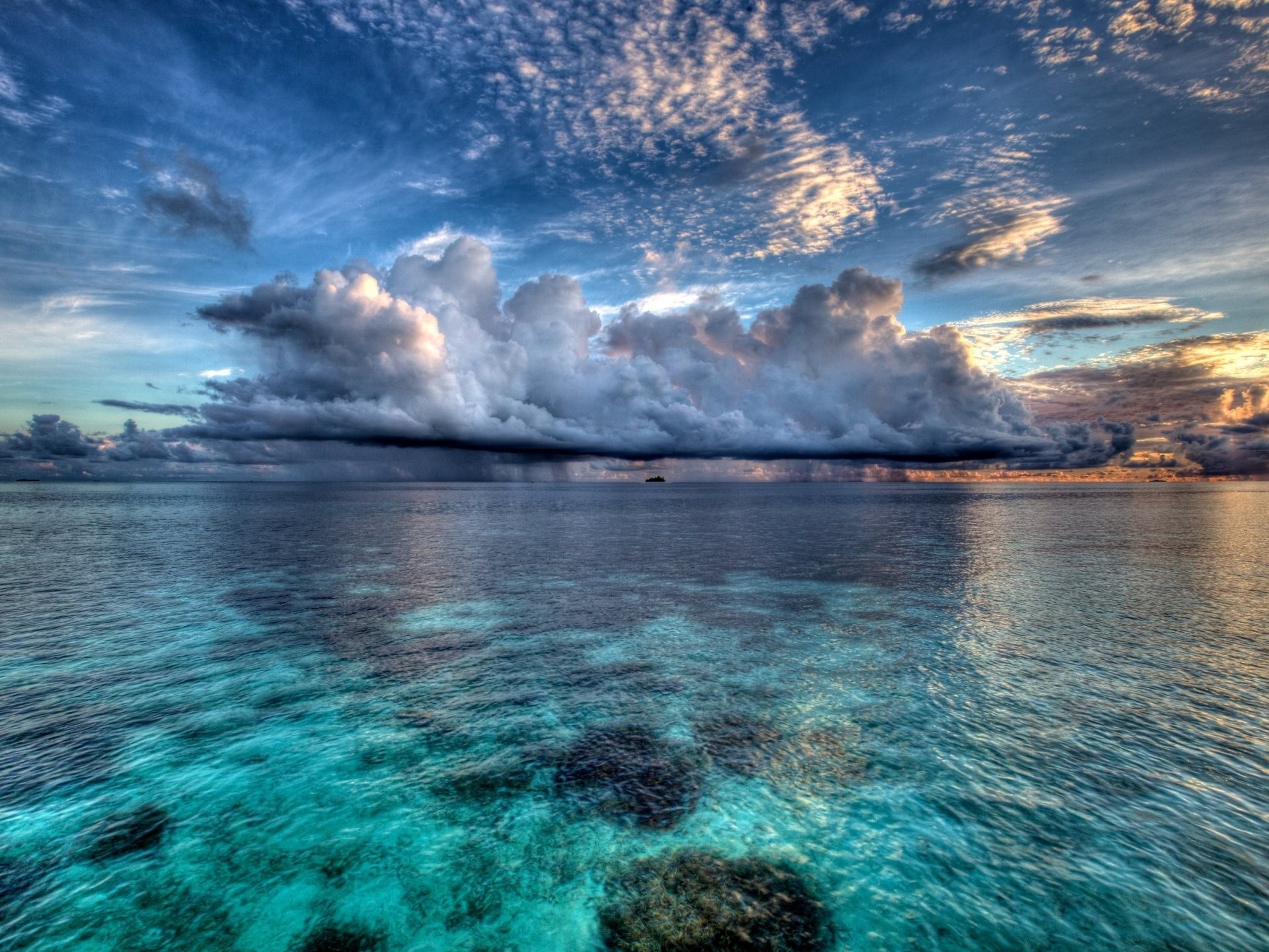 cielo maldive nuvole