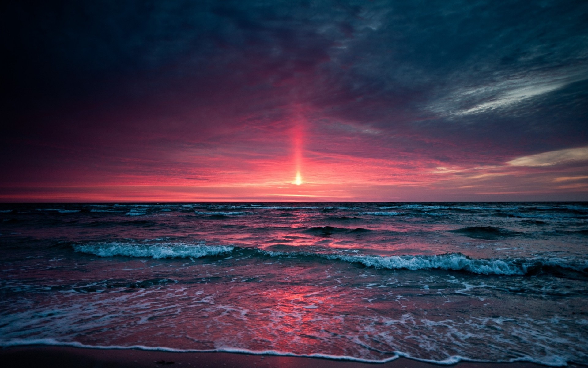 murmure gris plage coucher de soleil vague côte mousse nuit ciel mer rose horizon