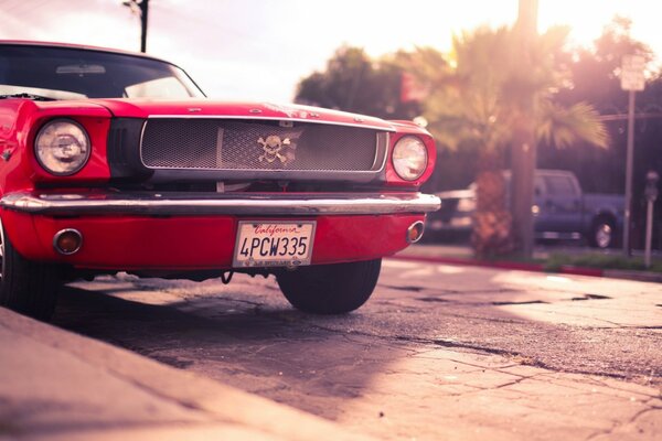 Auto mustang rosso Ford