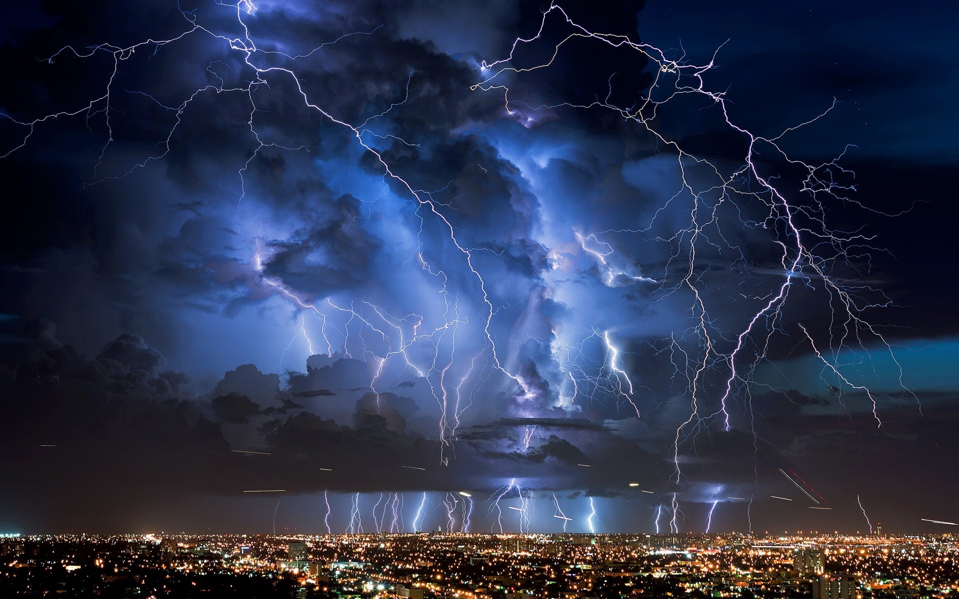 bucht wolke natur stadt gewitter blitz meer