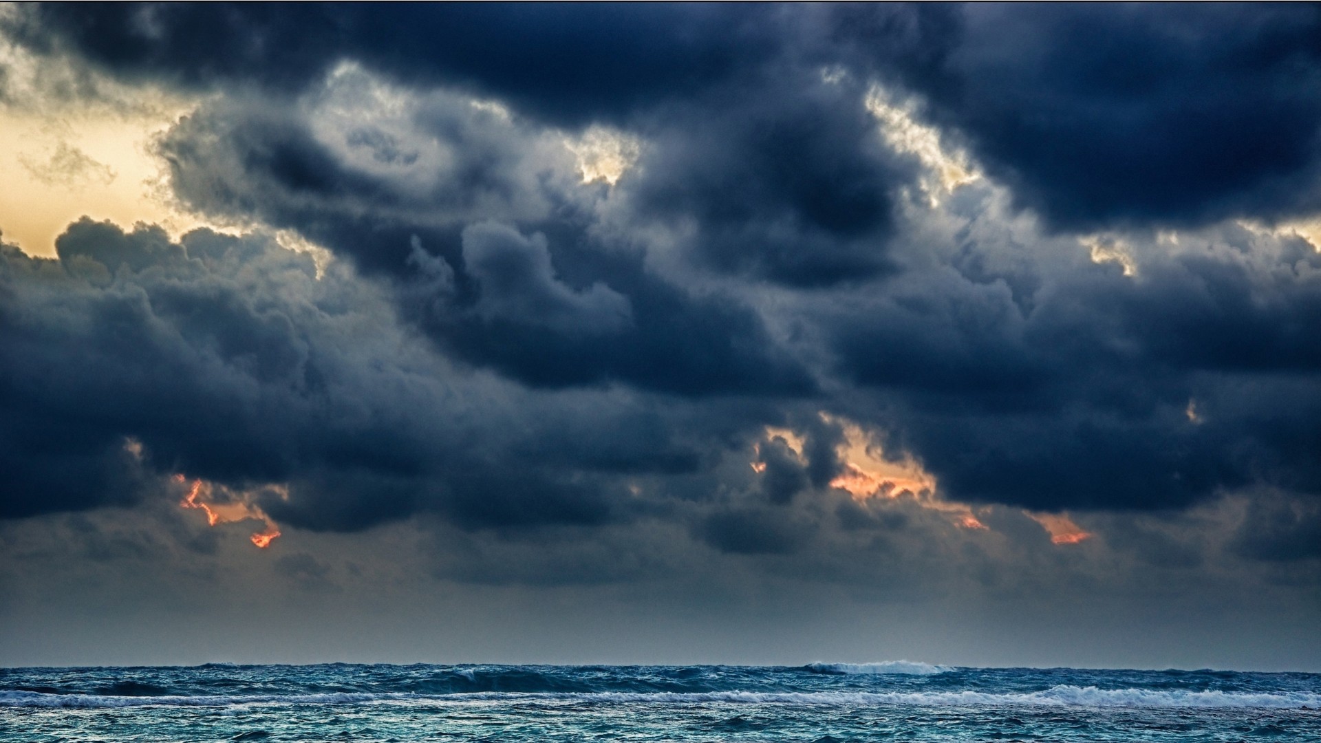 element wolken meer sturm