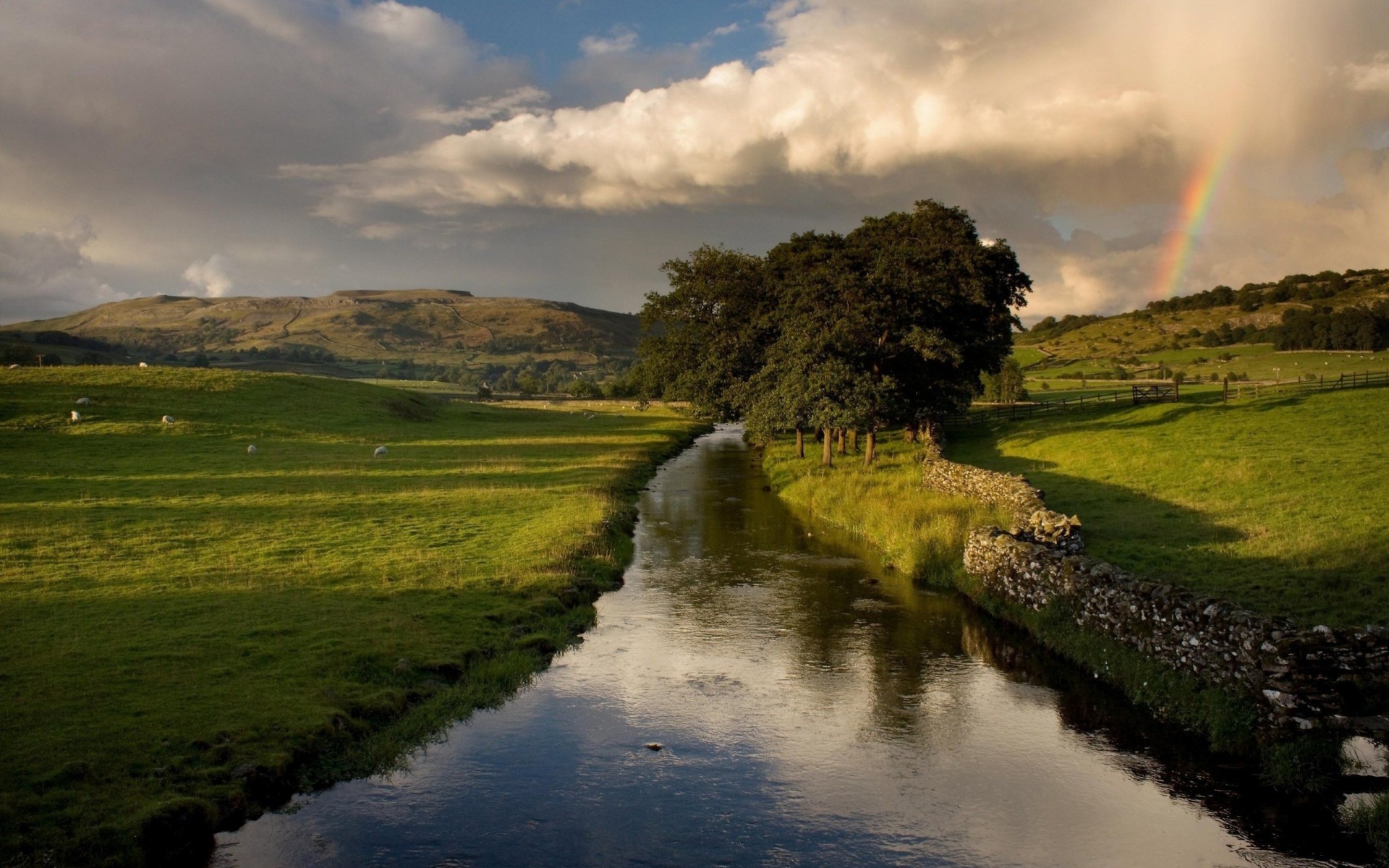 himmel pflanzen fluss wolken landschaft treppe hügel natur im sommer