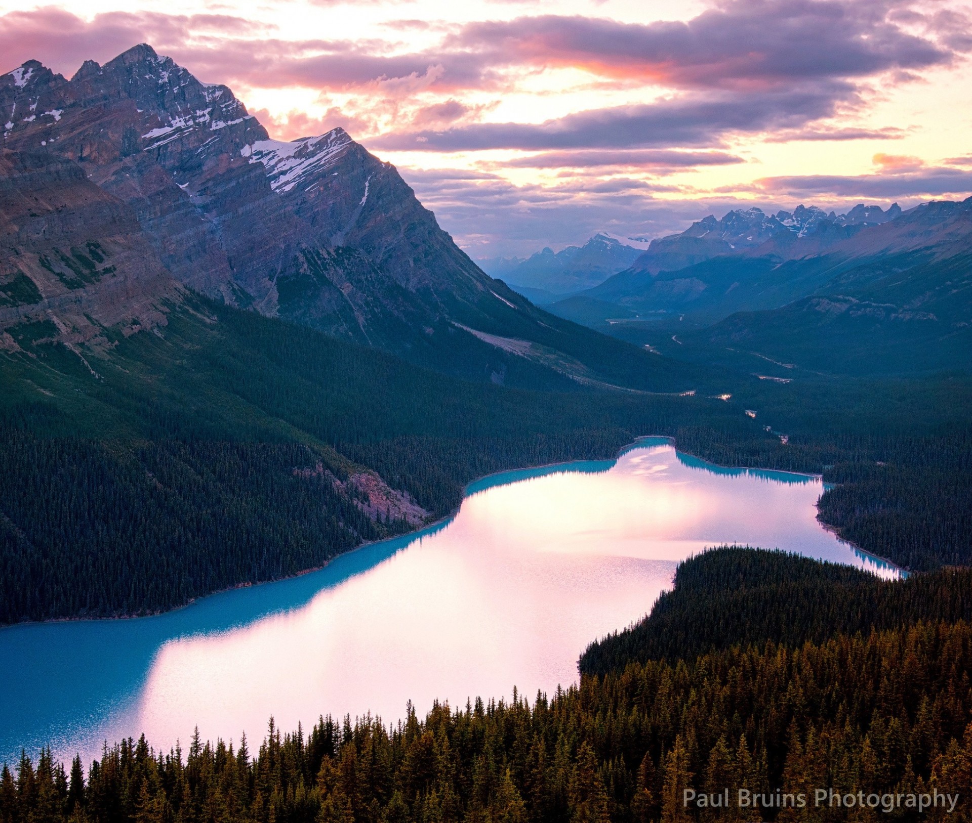 lago parque nacional banff canadá