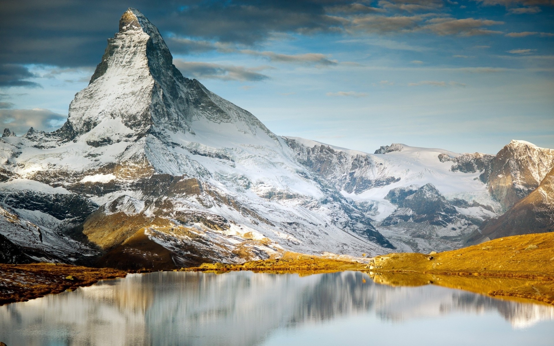 landschaften berge seen schweiz matterhorn