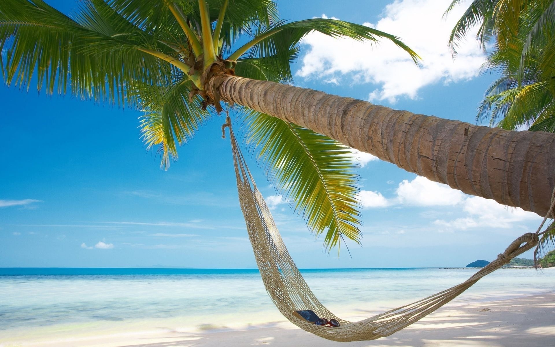 strand sommer meer urlaub sand hängematte