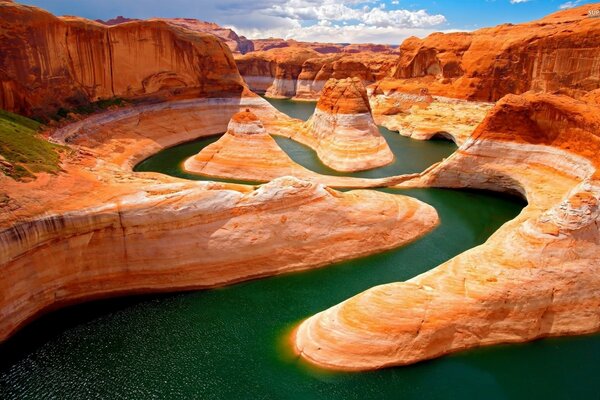 Fiume Colorado nel Grand Canyon Brown Sands