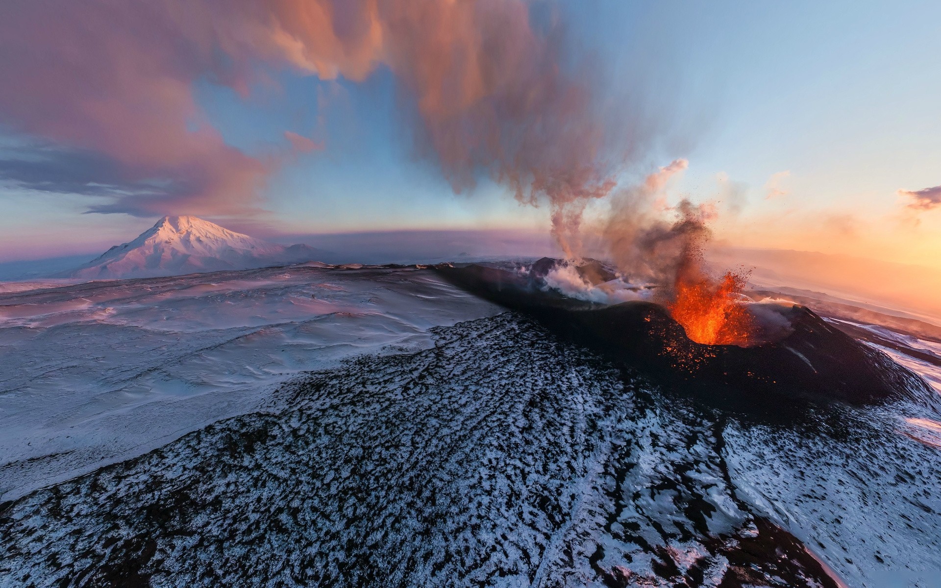 éruption tolbachik plat volcan