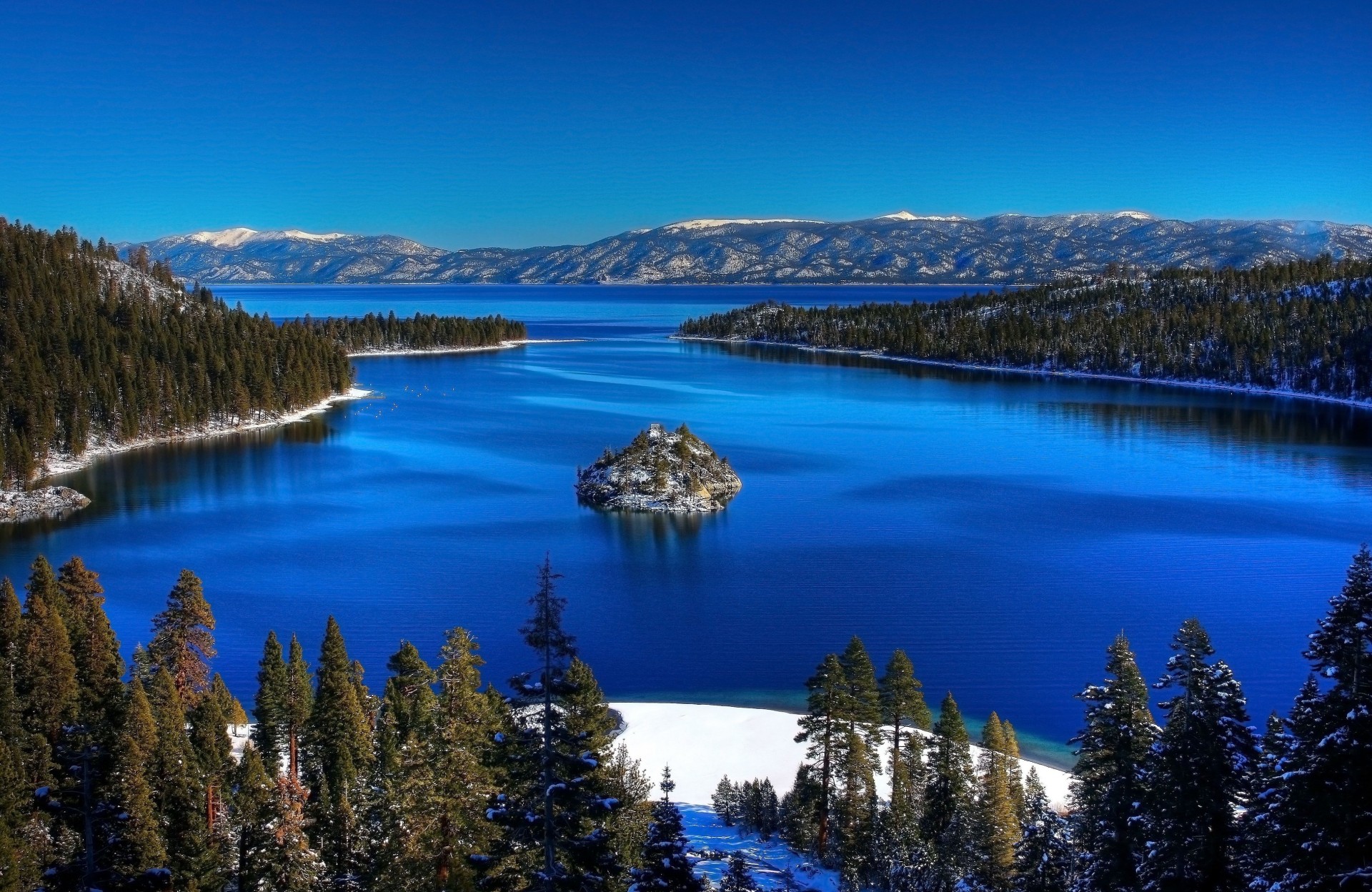 paisaje lago tahoe estados unidos naturaleza california