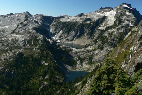 Mountain canyon of mountain ranges