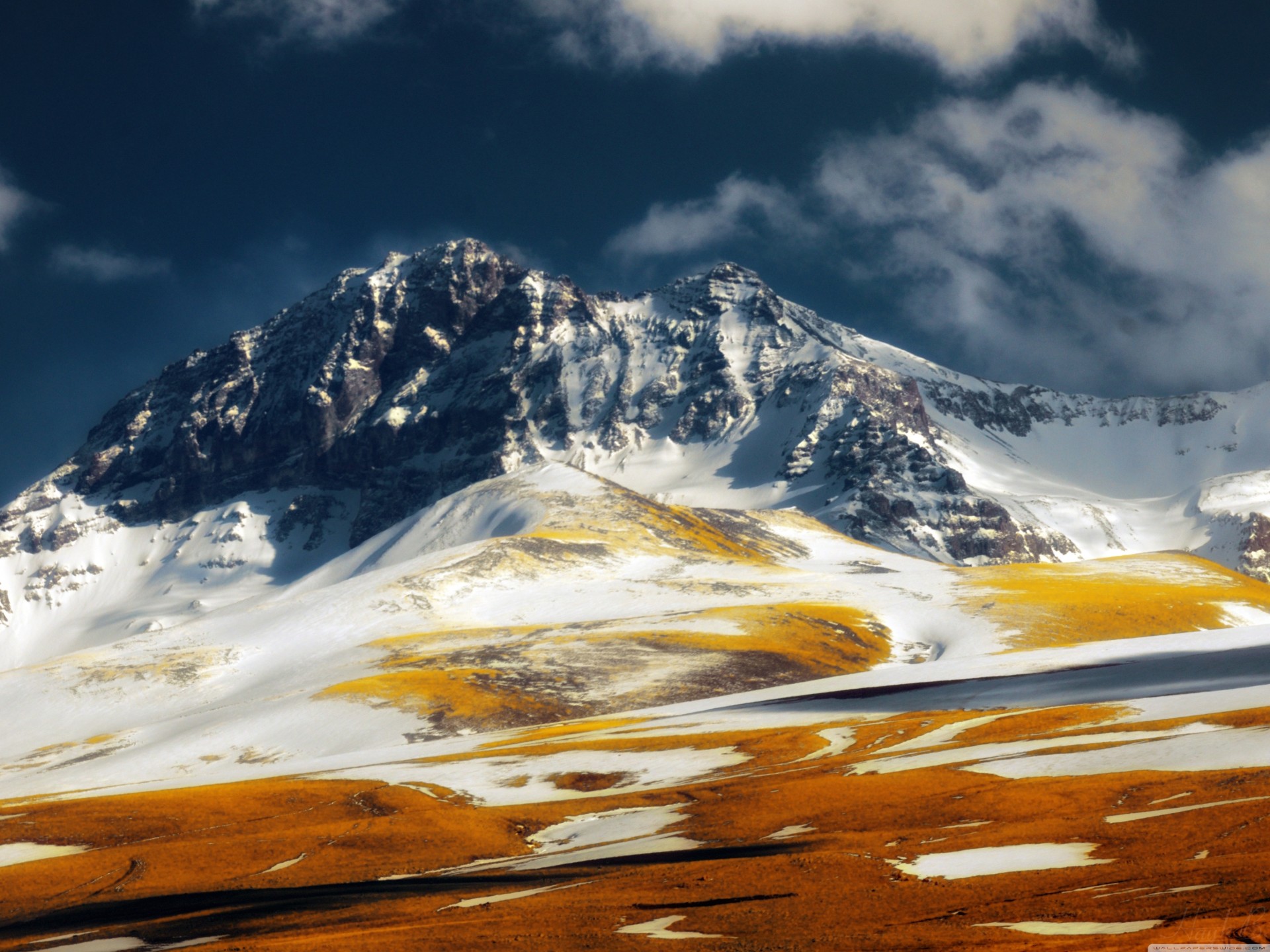 gold blue beautiful mountain yellow armenia