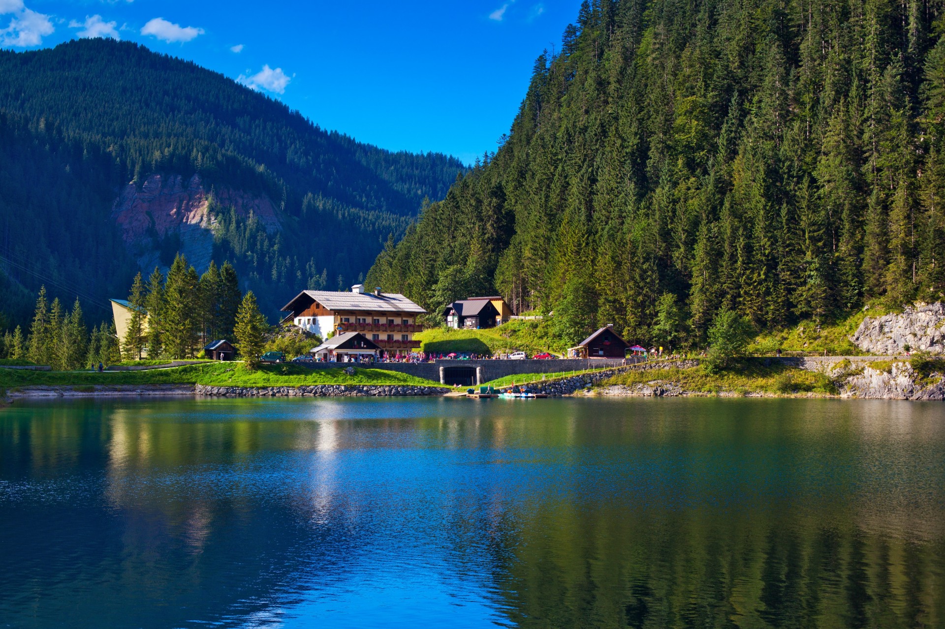 lago alpi alpen montagne alberi