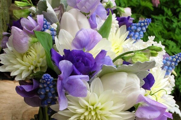 Belles fleurs dans un bouquet