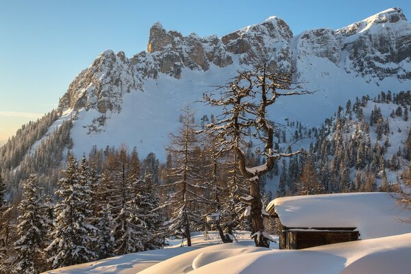 Alpine Winter Mountains Autriche